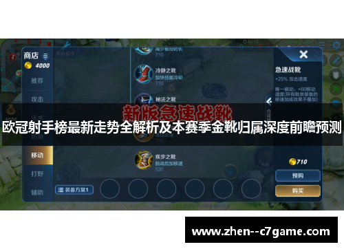 欧冠射手榜最新走势全解析及本赛季金靴归属深度前瞻预测